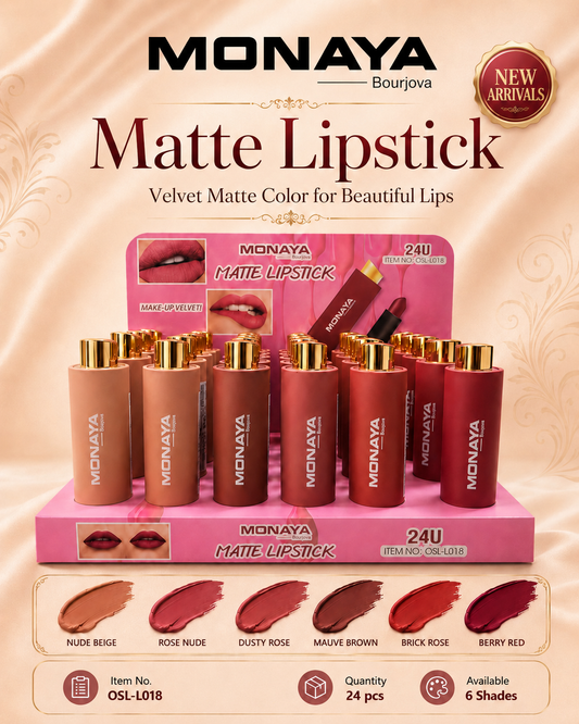 Monaya Matte Lipstick L018