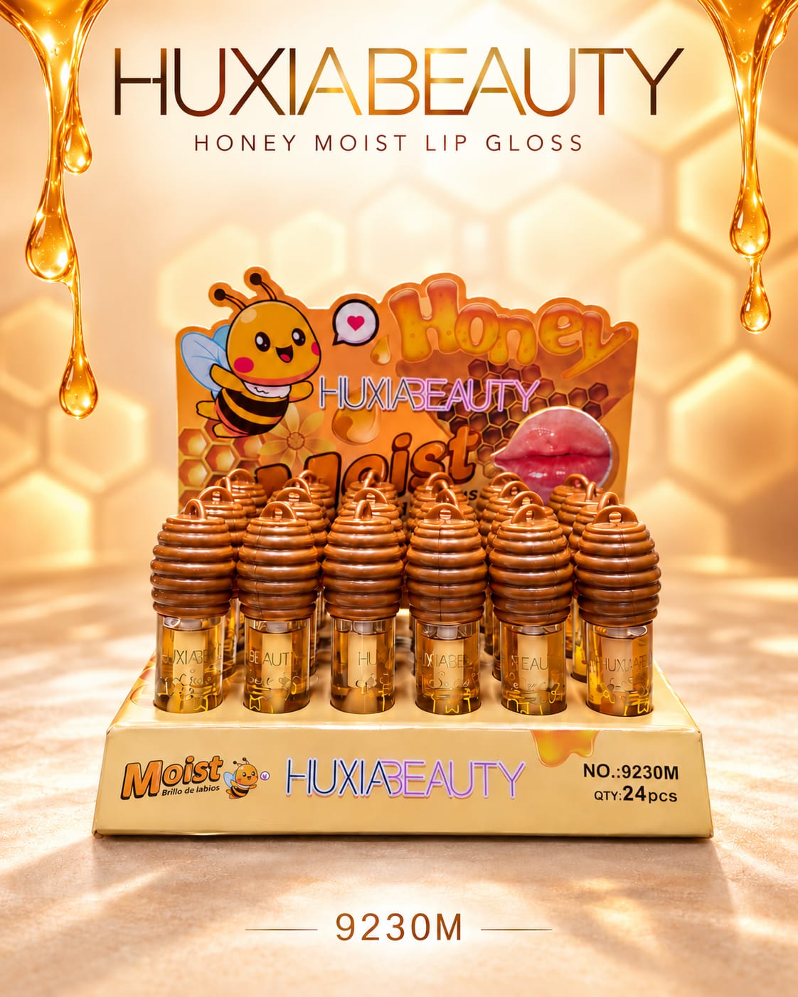 Huxia Beauty Honey Moist Lip Gloss 9230 display