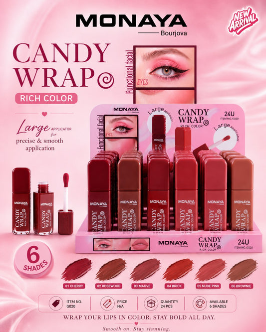 Monaya Candy Wrap Rich Color G020 display 24 pieces
