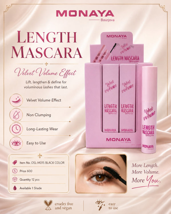 Monaya Length Mascara M015 Black