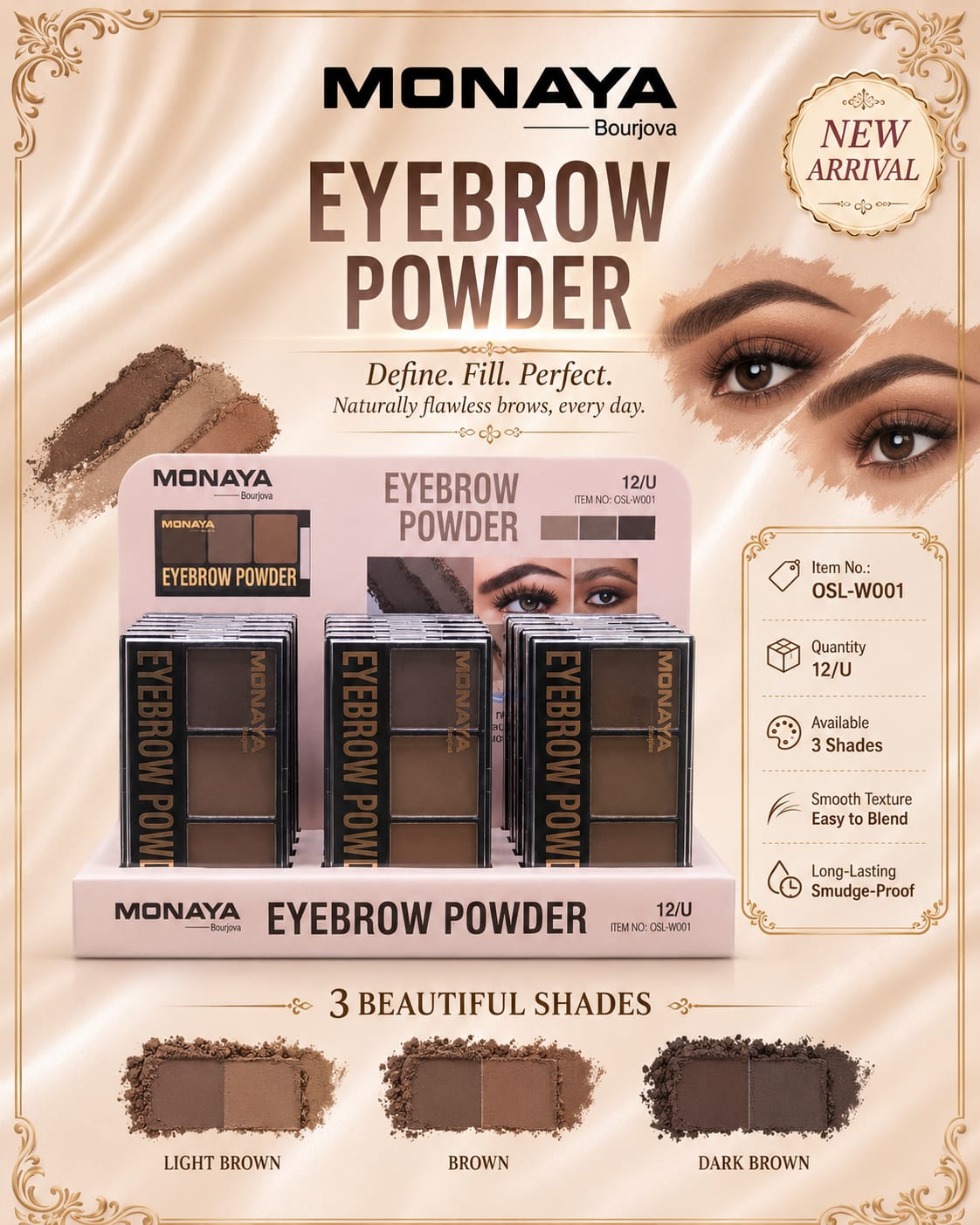 Monaya Eyebrow Powder - W001