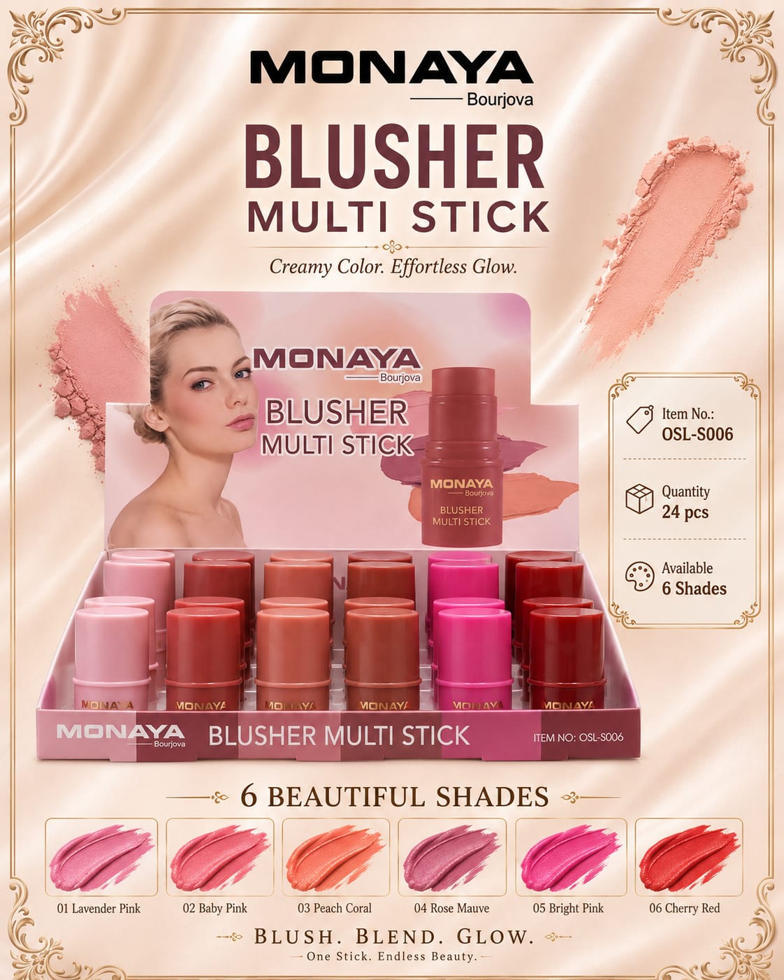 Monaya Blusher Stick - OSL-S006
