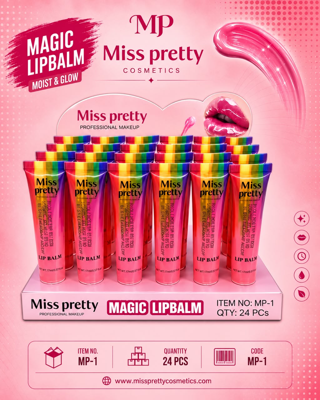 Miss Pretty Magic Lip Balm - MP-1