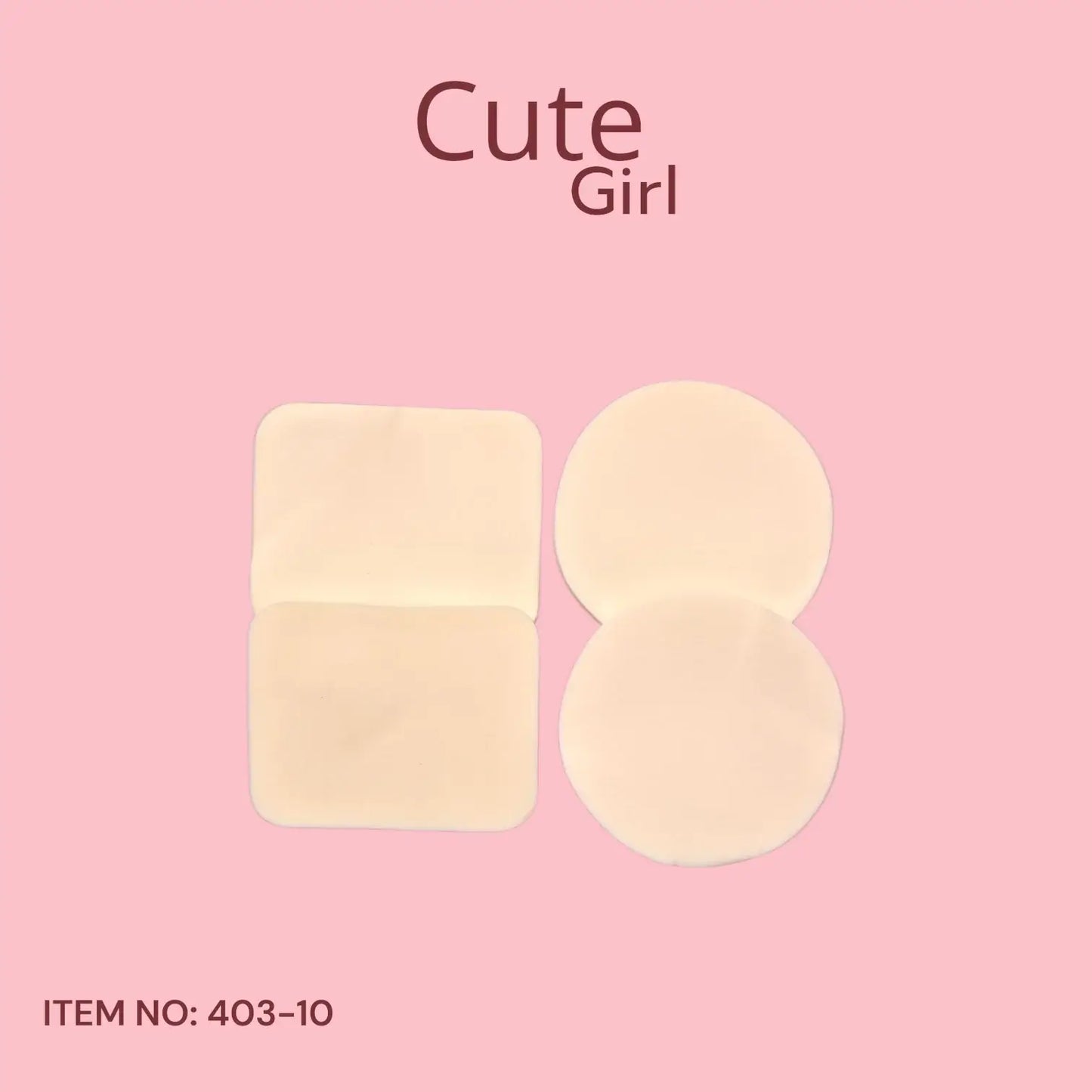 Cute Girl Makeup Sponge Set 4 pcs - 403-10