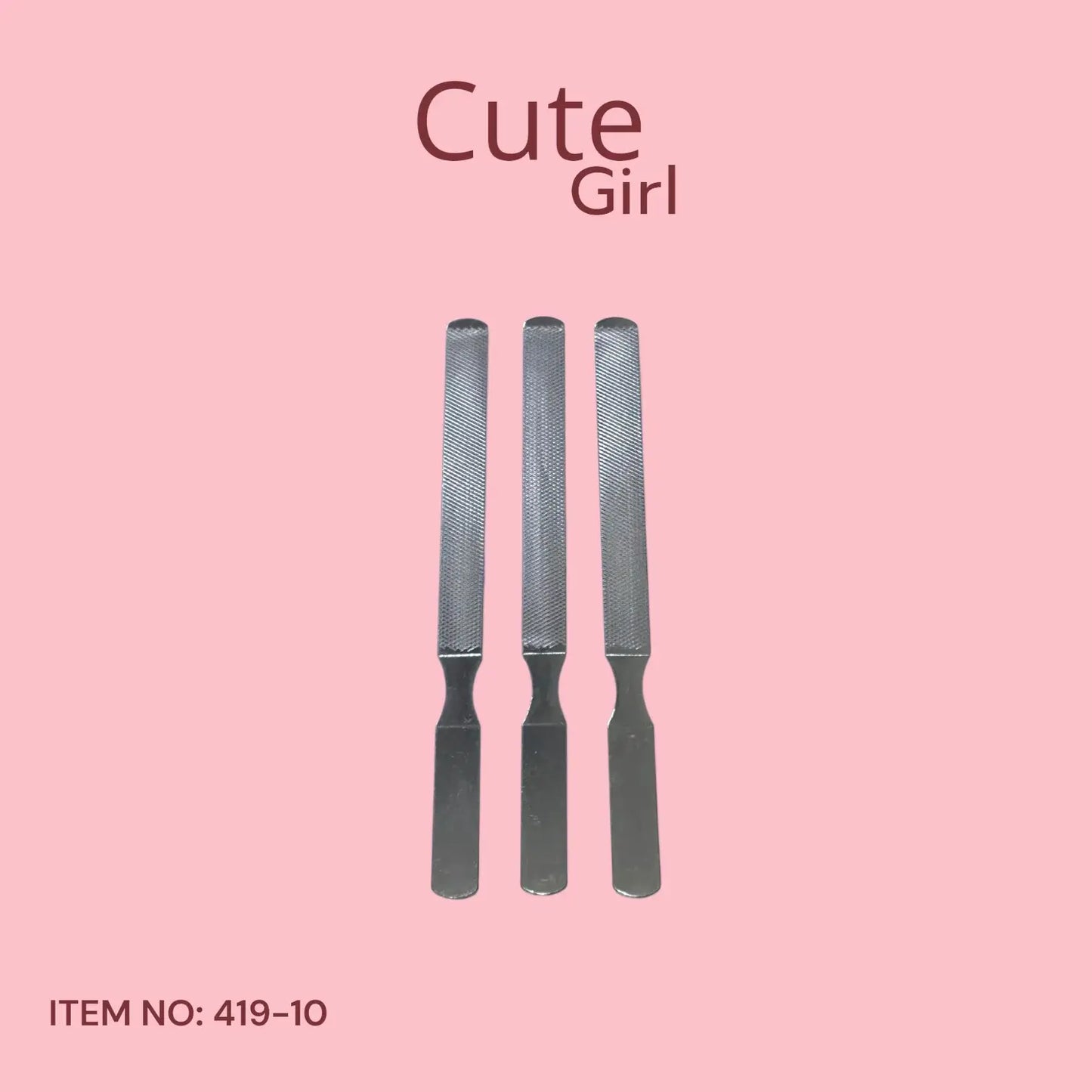 Cute Girl Metal Nail File - 419-10