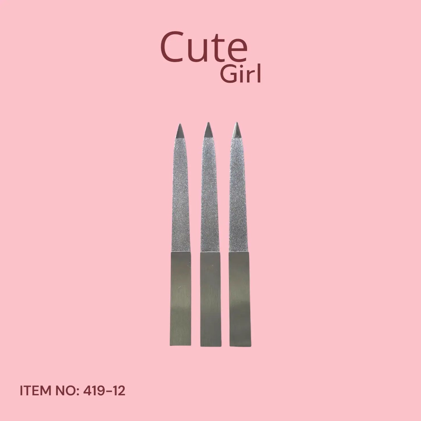 Cute Girl Metal Nail File - 419-12