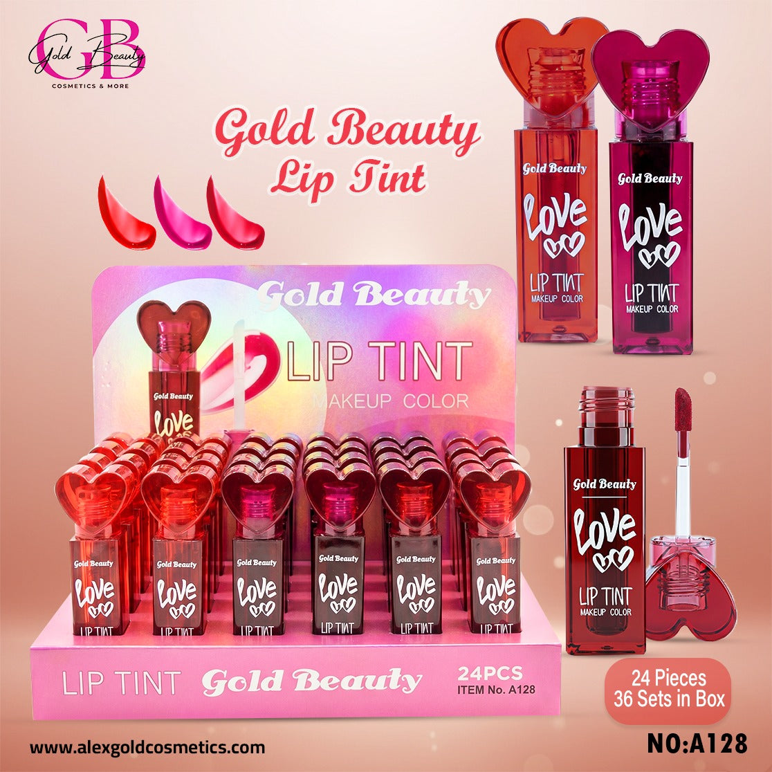 Gold Beauty Lip Tint Love - A128