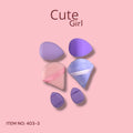 Cute Girl Makeup Sponge Set 4 pcs - 403-3 1
