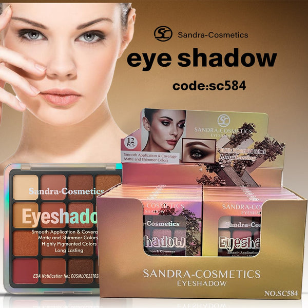 Sandra Cosmetics Eyeshadow Palette - SC584