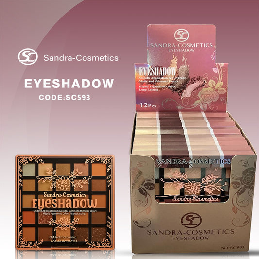 Sandra Cosmetics Eyeshadow Palette - SC593