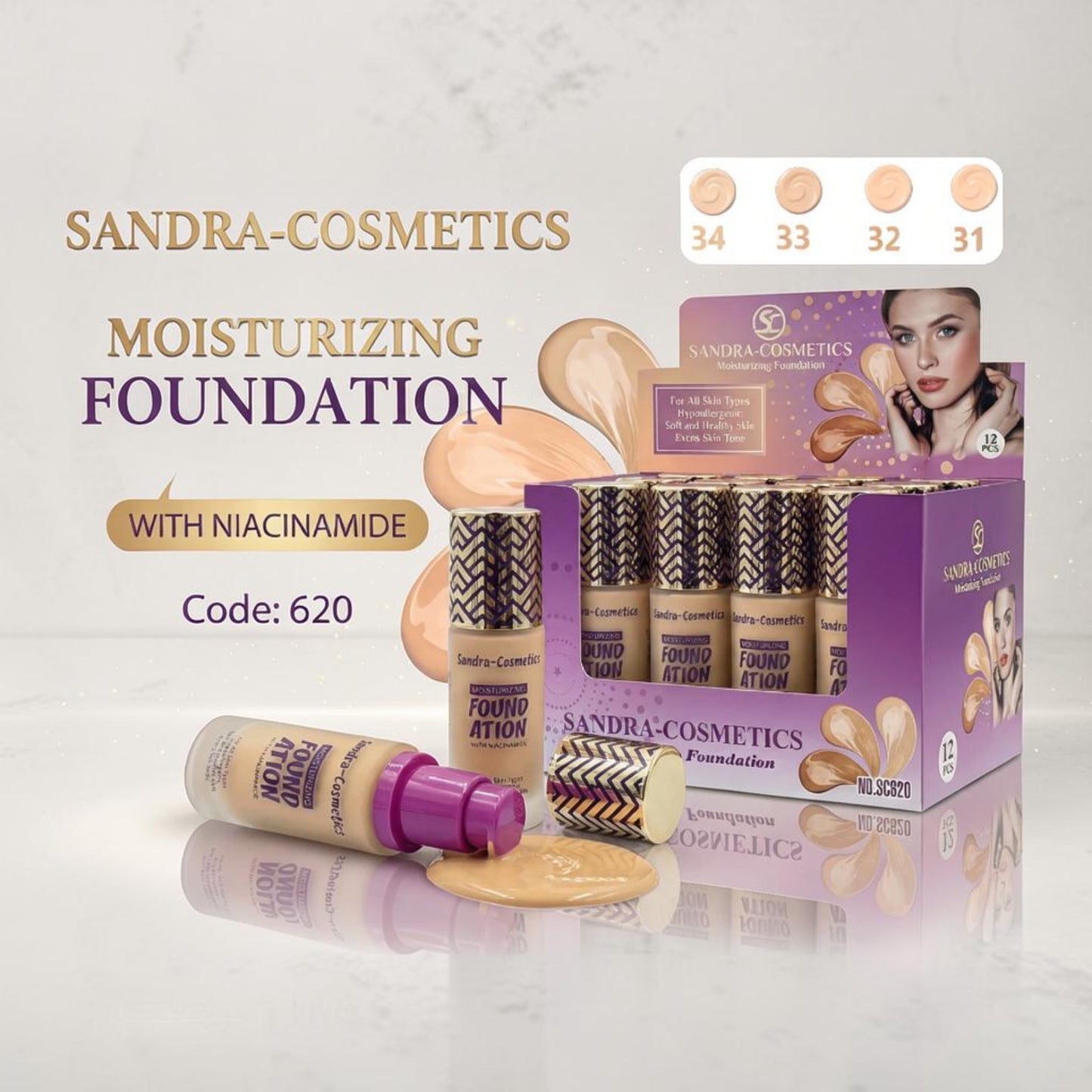 Sandra Cosmetics Foundation - 620