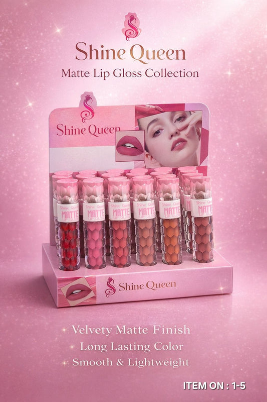Shiny Queen Matte Lip Gloss 1-5 — original uncut photo 1